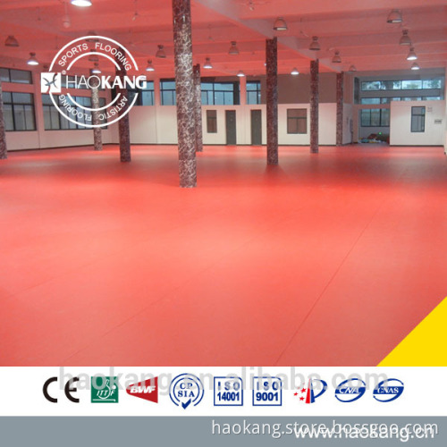 Training type PVC rolled table tennis floor mat